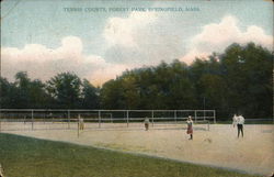 Tennis Courts, Forest Park Springfield, MA Postcard Postcard Postcard