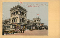 Entrance to Young's New Million Dollar Pier Atlantic City, NJ Postcard Postcard Postcard