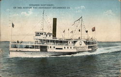 Steamer Nantasket of the Boston and Natasket Steamboat Co.Circle 1912 Steamers Postcard Postcard Postcard