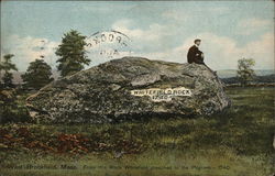 Whitefield Rock West Brookfield, MA Postcard Postcard Postcard