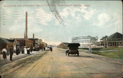 Boulevard and Nantasket Roller Coaster Nantasket Beach, MA Postcard Postcard Postcard