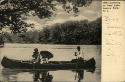 Canoeing on Deal Lake Postcard