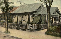 View of Tent Dwelling Postcard