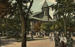 At the Close of an Auditorium Meeting Ocean Grove, NJ Postcard Postcard Postcard