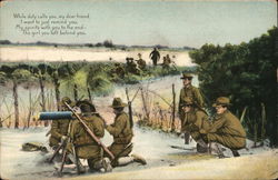 "While duty calls you, my dear friend, I want to just remind you... World War I Postcard Postcard Postcard