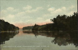 Rock River view near Thompsons Cottage Postcard