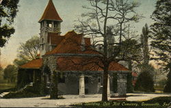 Oak Hill Cemetery - Administration Building Evansville, IN Postcard Postcard Postcard