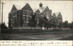 High School Wausau, WI Postcard Postcard Postcard