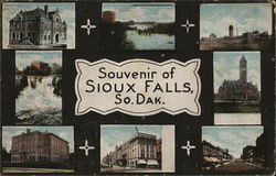 Greetings from Sioux Falls South Dakota Postcard Postcard Postcard