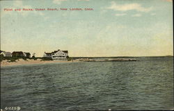 Point and Rocks, Ocean Beach Postcard