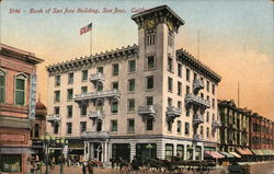 Bank of San Jose Building California Postcard Postcard Postcard