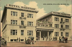 Hotel Barstow, 4th & A Sts. San Diego, CA Postcard Postcard Postcard