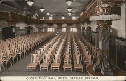 Convention Hall, Hotel Statler Postcard