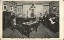 Office of Tyler's Business College, Slater Building Worcester, MA Postcard Postcard Postcard