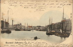 Vue Prise du Quai aux Briques Anvers, Belgium Benelux Countries Postcard Postcard