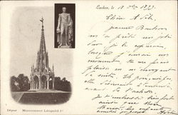 Monument of Leopold Ist Laeken, Belgium Benelux Countries Postcard Postcard