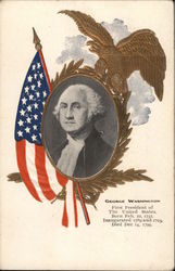 George Washington Presidents Postcard Postcard