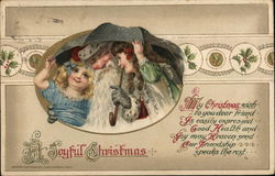 A Joyful Christmas Children Postcard Postcard