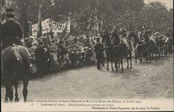 Boulevard d'Avroy - Manifestations des Enfants des Ecoles Postcard