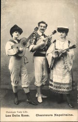 Les Della Rosa. Chanteurs Napolitains Celebrities Postcard Postcard