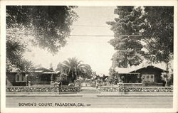 View of Bowen's Court Pasadena, CA Postcard Postcard