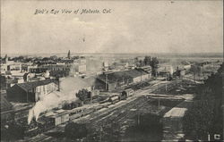 Bird's Eye View of City Modesto, CA Postcard Postcard