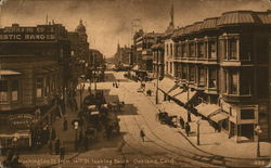 Washington St. From 14th St. Looking South Postcard