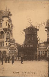 Le Moulin Rouge Paris, France Postcard Postcard