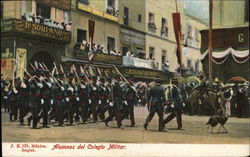 Alumnos del Colegio Militar Postcard