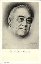 Franklin Delano Roosevelt Presidents Postcard Postcard