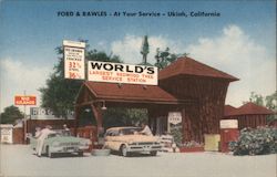 Ford & Rawles - At Your Service Ukiah, CA Postcard Postcard Postcard