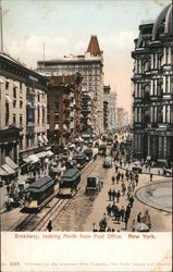 Broadway; Looking North from Post Office Postcard