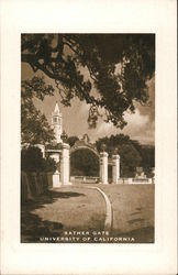 Sather Gate, University of California Postcard