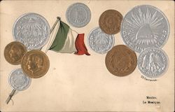 Mexican Coins Postcard