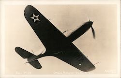 Bell-P-39 Official Photograph - U.S. Army Air Force Postcard