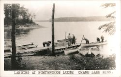 Landing at Northwoods Lodge Postcard