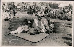 Tipos Mexicanos - Basket Weavers Mexico Postcard Postcard Postcard