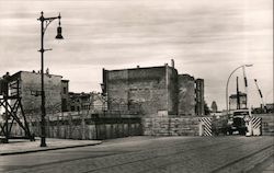 Berlin Wall Entrance in the wall in Heinrich-Heine-Street Germany Postcard Postcard Postcard