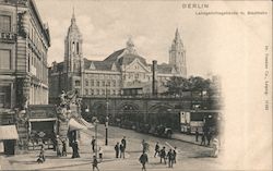 District Court Building, Light Rail Postcard