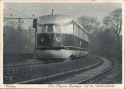 The "Flying Hamburger" of the Lombards Bridge Germany Postcard Postcard Postcard