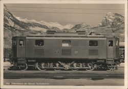 Swiss Rail Car Postcard