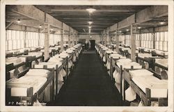 Barracks Interior, Farragut Naval Training Station Bayview, Idaho Navy Postcard Postcard Postcard