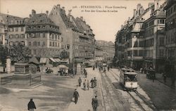 Place Gutenberg & Rue des Grandes Arcades Postcard