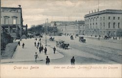 Gruss aus Berlin  Unter den Linden Germany Postcard Postcard Postcard