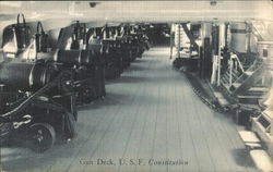 Gun Deck, U.S.F. Constitution Navy Postcard Postcard Postcard