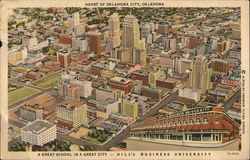 Heart of Oklahoma City Postcard