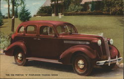 1936 Pontiac "8" Four Door Touring Sedan Postcard