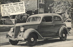 1936 Ford V-8 Tudor Sedan Cars Postcard Postcard Postcard