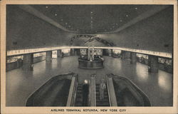 Airlines Terminal Rotunda New York City, NY Postcard Postcard Postcard