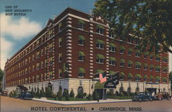 Hotel Continental Cambridge, MA Postcard Postcard Postcard